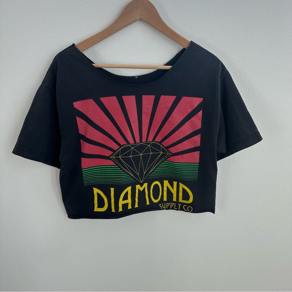 Diamond Supply Co. Off the Shoulder Crop Top